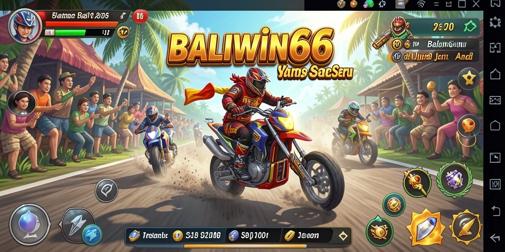 Tampilan seru gameplay balap di BALIWIN66 yang mendebarkan.