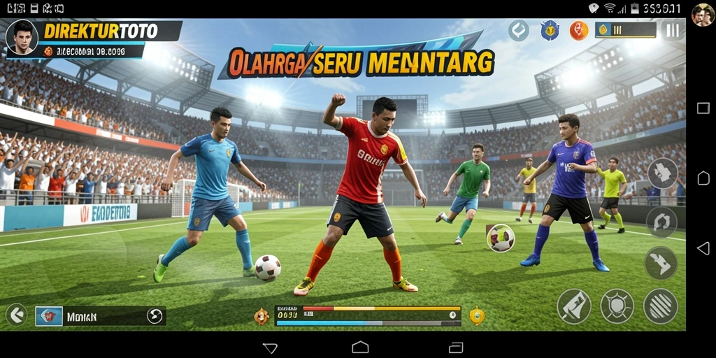 Screenshot gameplay DIREKTURTOTO menampilkan momen seru dalam olahraga.