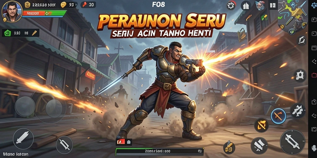 Gameplay FO8 dengan aksi seru dan karakter beragam.