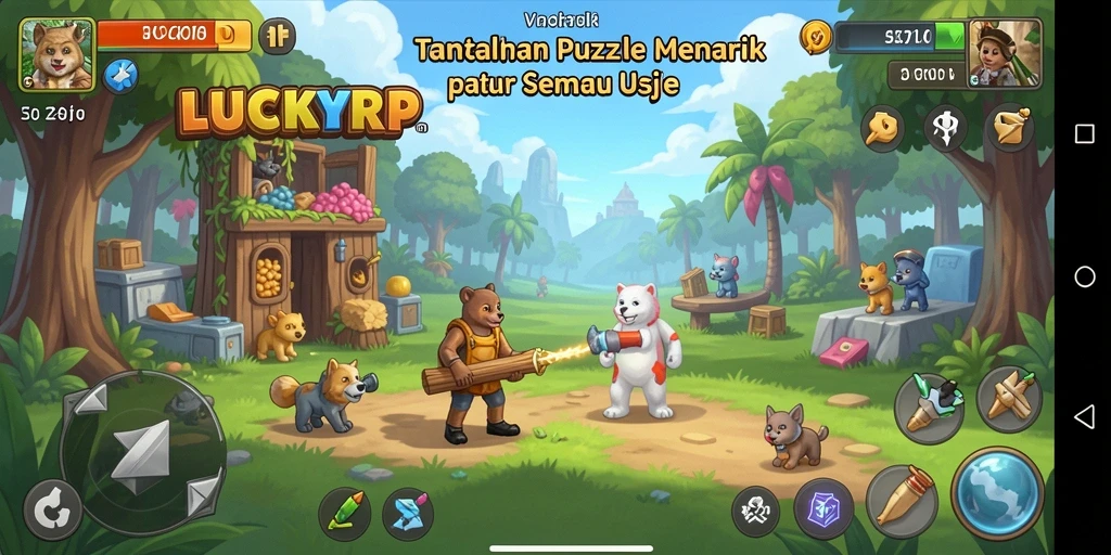 Tampilan gameplay puzzle yang mengasyikkan dan menantang.