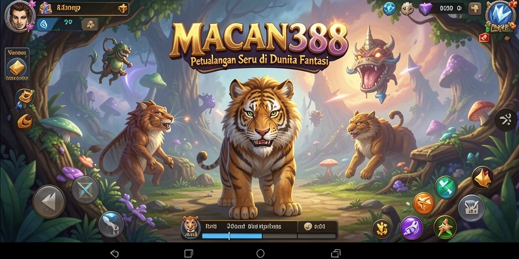 Tampilan gameplay seru di dunia petualangan MACAN388