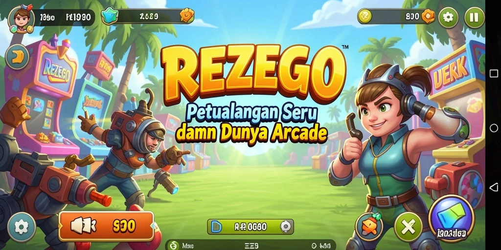 Screenshot gameplay REZEGO menampilkan aksi seru dan penuh tantangan.