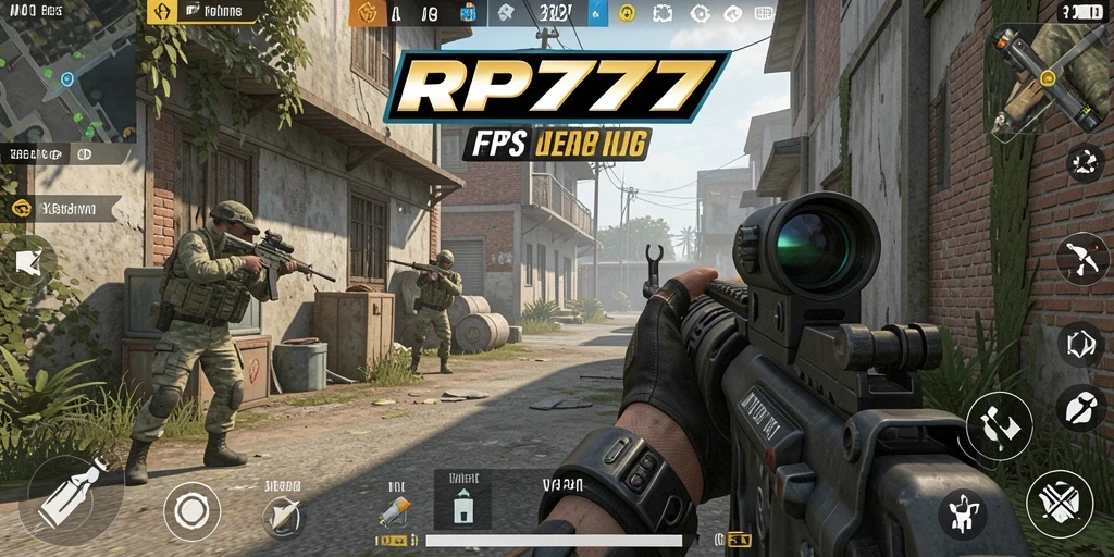 Tangkap momen seru dalam pertempuran FPS RP777 yang intens.