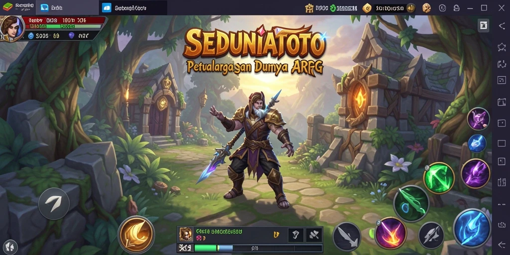 Gameplay SEDUNIATOTO yang memukau dalam petualangan ARPG.