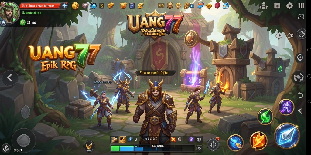 Tampilan gameplay RPG UANG77 yang menakjubkan dan menyenangkan.