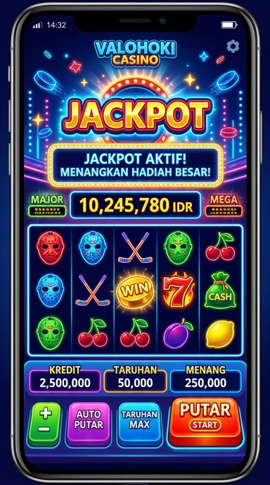 Tampilan antarmuka pengguna Valohoki yang sederhana dan nyaman.